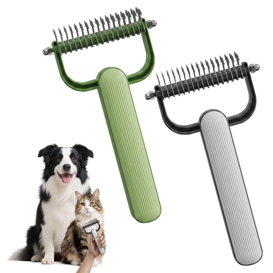 Double-Sided Dematting Comb for Dogs & Cats