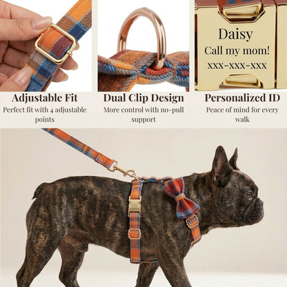 Midnight Copper Plaid Set