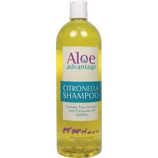 Aloe Advantage Citronella Pet Shampoo for Dogs Cats Horses Animals 33.8 oz.