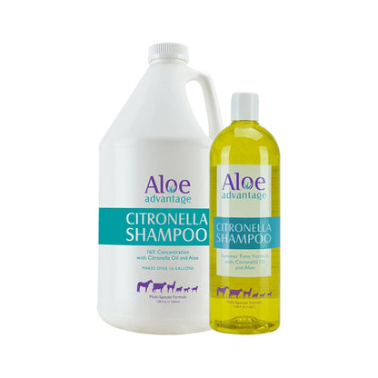Aloe Advantage Citronella Pet Shampoo for Dogs Cats Horses Animals 33.8 oz.