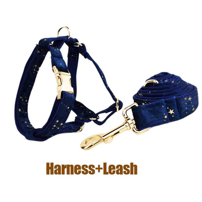Dark Blue Velvet Set