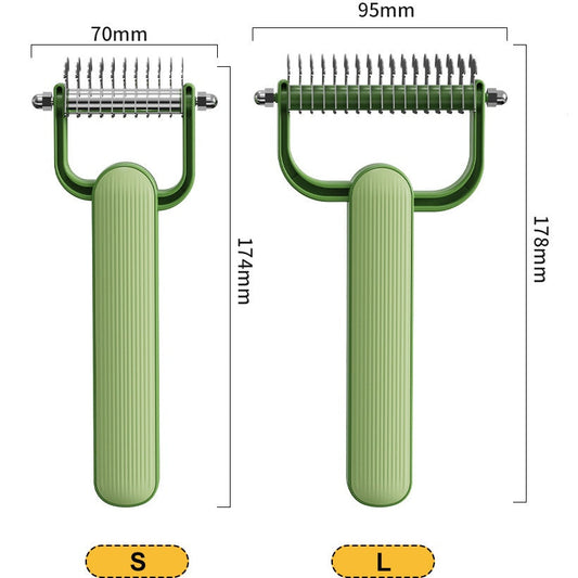 Double-Sided Dematting Comb for Dogs & Cats